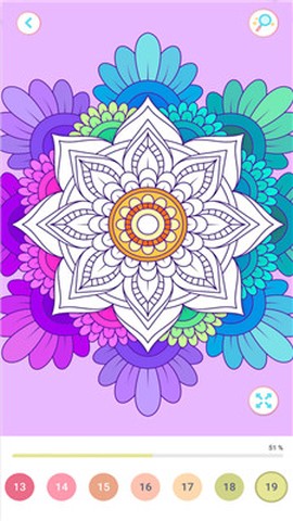 数字填色：曼陀罗书图1