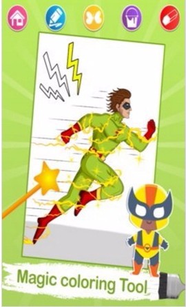 超级英雄填色图3