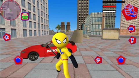 美国警察火柴人绳索英雄图1