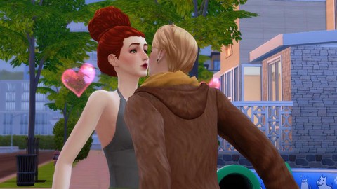 模拟人生4怎么亲吻