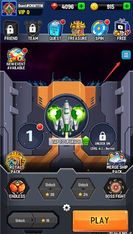 银河之战深空射手内置菜单版图2