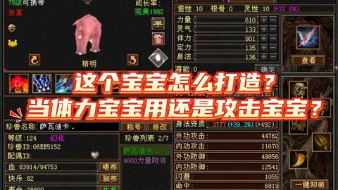 天龙八部精明宝宝上什么技能[图1]