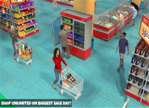 女生超市疯狂购物图3