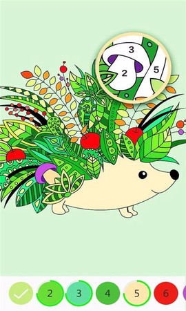 按数字填色本图3