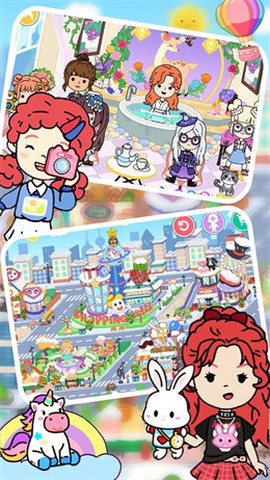 米加城市樱花村落图1