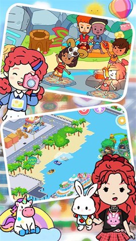 米加城市樱花村落图2