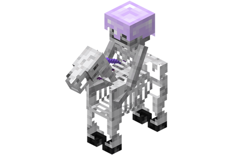 我的世界如何骑骷髅马