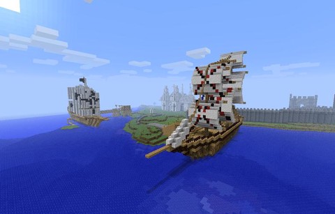 手机版我的世界怎么造船