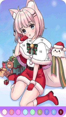 数字涂色花园图1