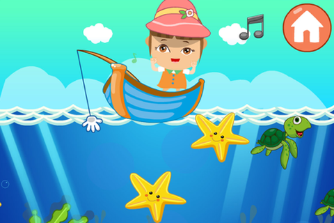儿童宝宝爱钓鱼图1