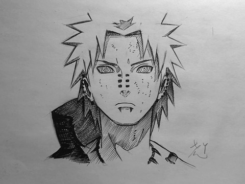 火影忍者是怎么画的