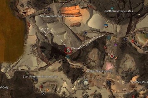 激战2白银荒地怎么去