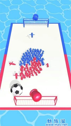 拥挤的足球图1