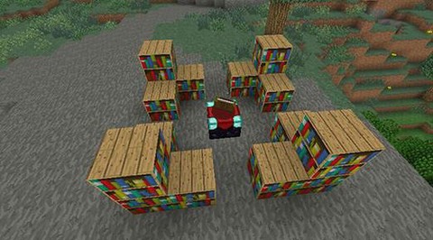 我的世界书架怎么用