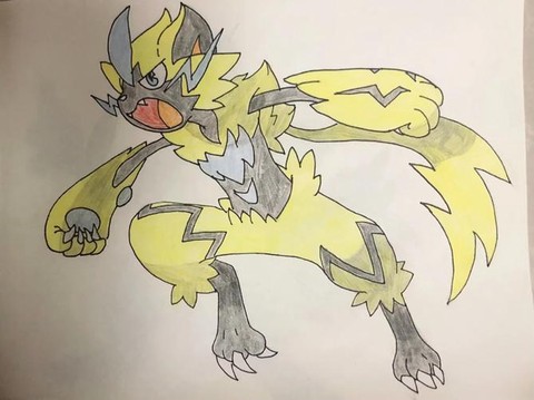 怎么画神奇宝贝里面了