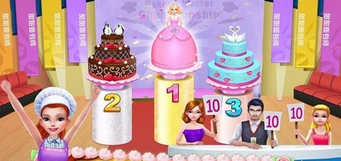 甜心公主制作蛋糕图2