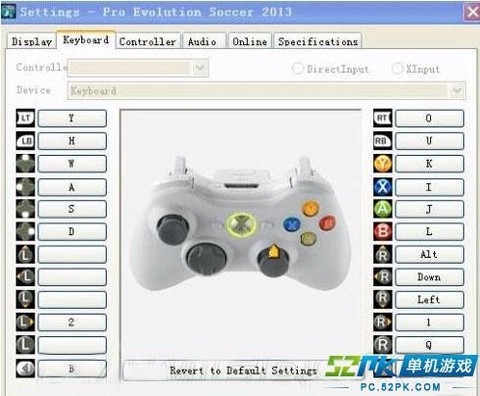 实况足球键盘怎么控制