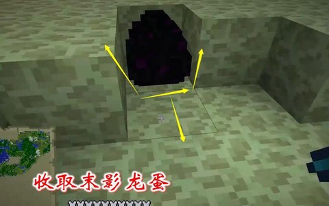 我的世界末影龙蛋怎么拿