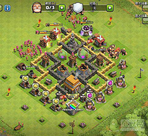 部落冲突五本怎么摆