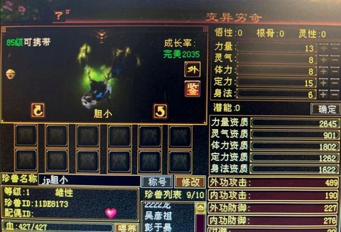 天龙八部精明宝宝上什么技能