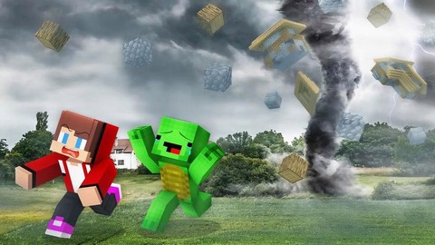 我的世界如何做龙卷风