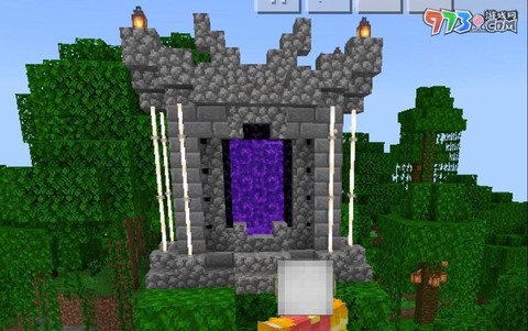 我的世界怎么进地狱门