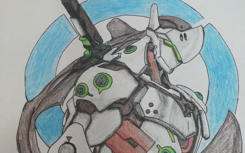 守望先锋源氏怎么画