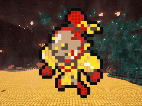 我的世界火红莲怎么做