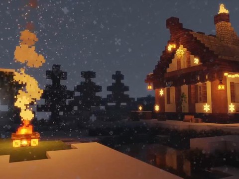 我的世界怎么可以下雪