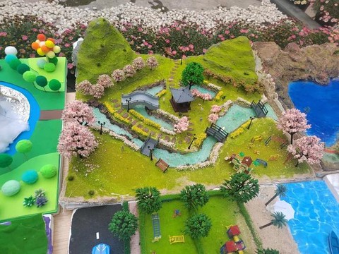 迷你世界怎么做小公园