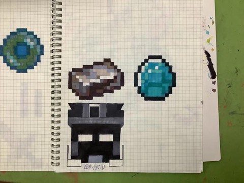 我的世界钻石怎么画[图1]