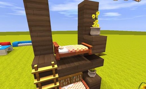 迷你世界床怎么装饰