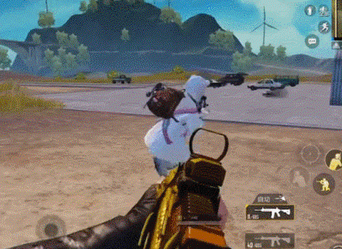 绝地求生怎么半蹲着跑