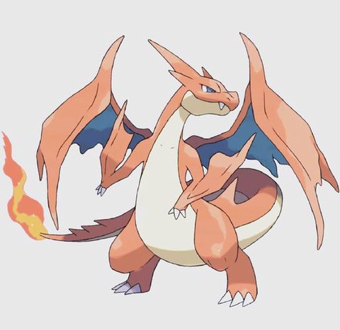 神奇宝贝喷火龙怎么画