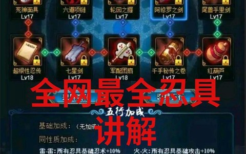 火影忍者忍具怎么获得