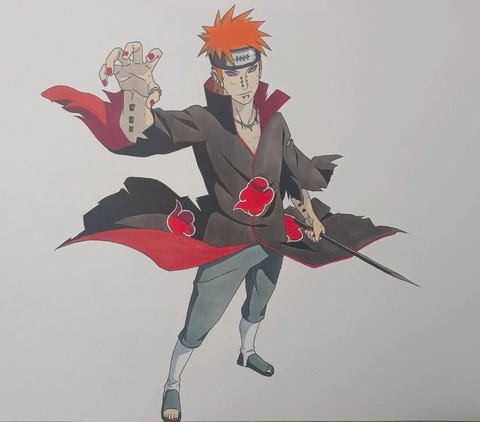 火影忍者怎么画佩恩[图1]