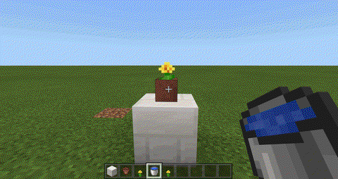 我的世界花盆怎么用