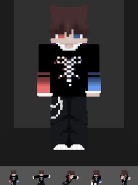 我的世界手机版怎么画皮肤