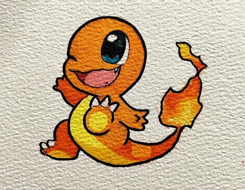 神奇宝贝小火龙怎么画[图1]