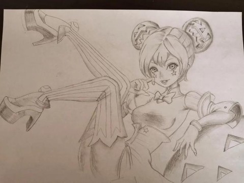 王者荣耀的小乔怎么画