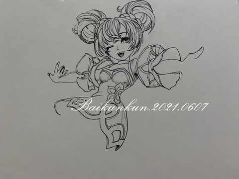 王者荣耀的小乔怎么画[图2]