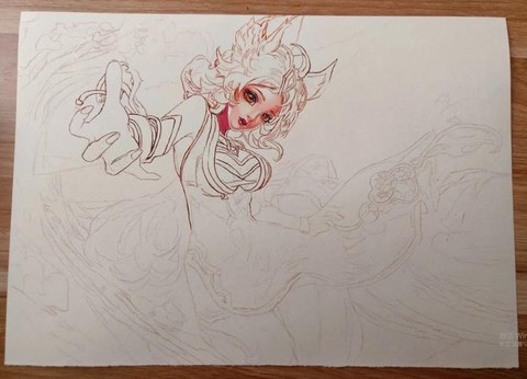 王者荣耀妲己怎么画