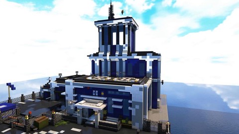 迷你世界警察局怎么造