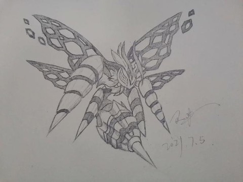 神奇宝贝海皇牙怎么画