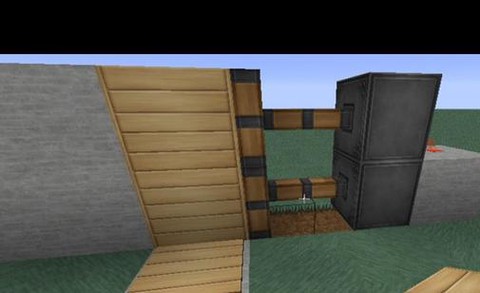 我的世界手机版自动门怎么做