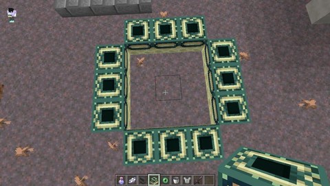 我的世界手机版末影门怎么做