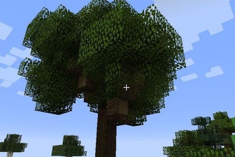 我的世界手机版怎么砍树