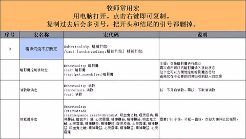 魔兽一键宏怎么设置