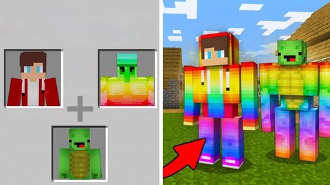 我的世界怎么做彩虹鸡