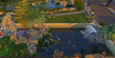 模拟人生4怎么池塘